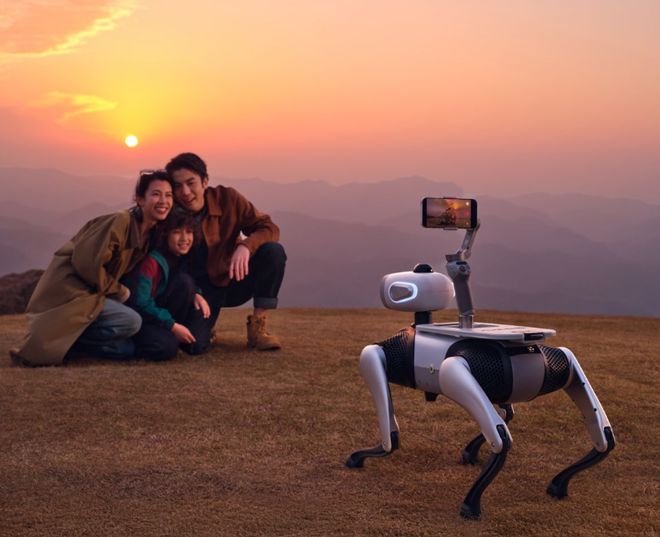 的机器狗出现了！9988元抢爆免遥控陪你出门徒步、买菜、逛街(图6)